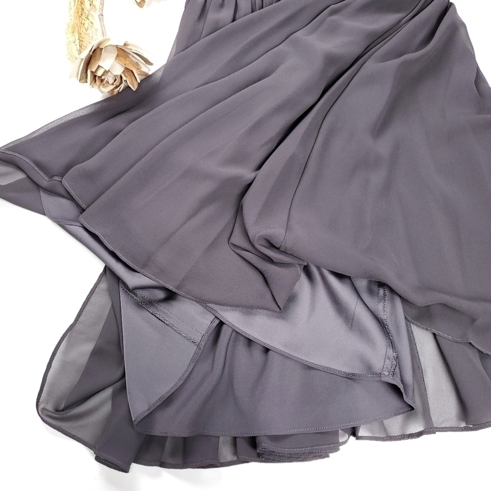 Vera Wang Gorgeous Black Charcoal Formal Dress Size 4 - Picture 10 of 13